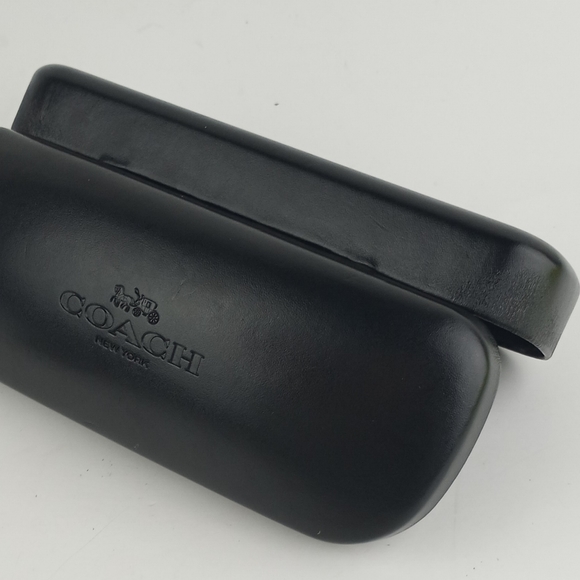 Coach Eyeglass Case Black with Cloth - Picture 3 of 12